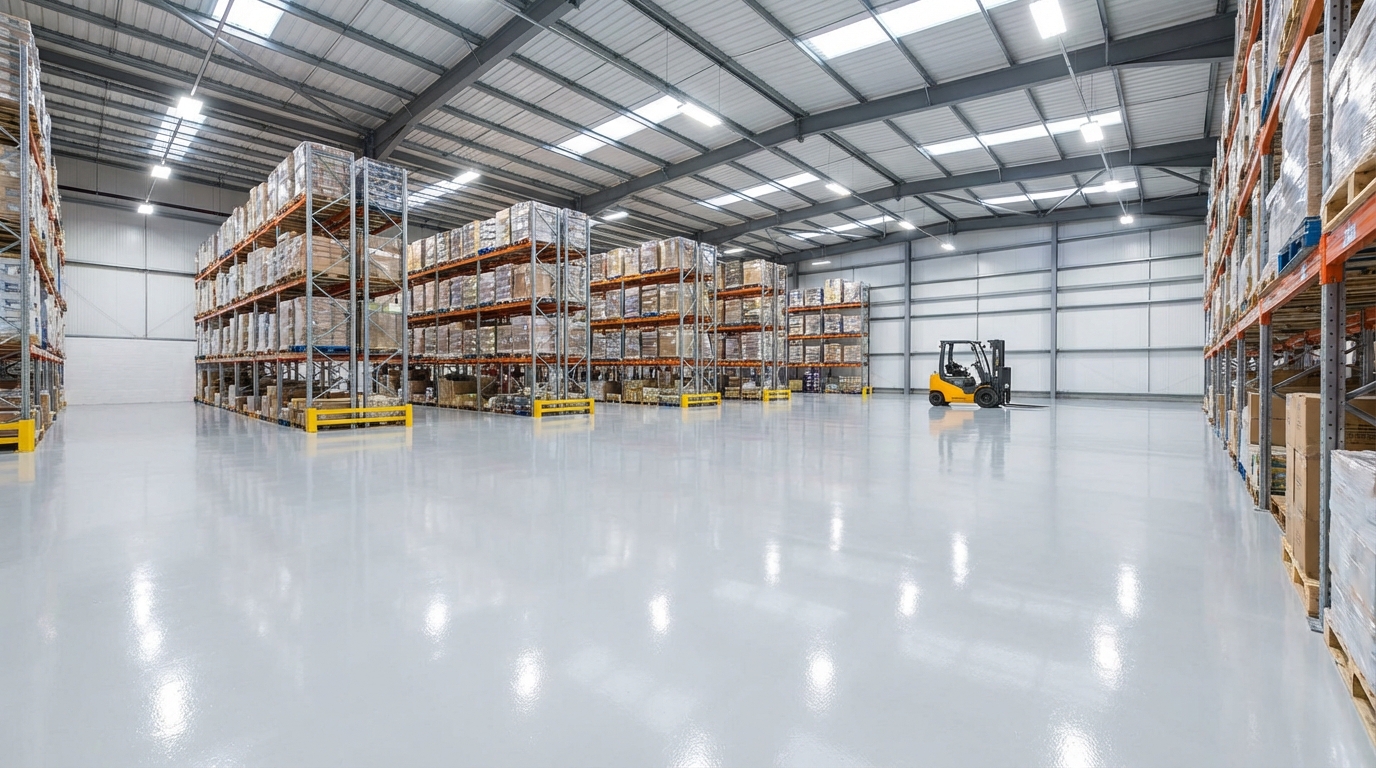 Sol industriel en résine époxy