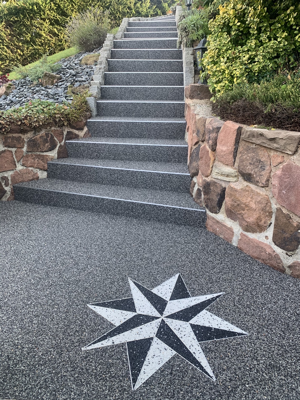 Motif tapis de pierre — création 3