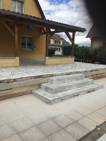 Terrasse résidentielle — avant travaux